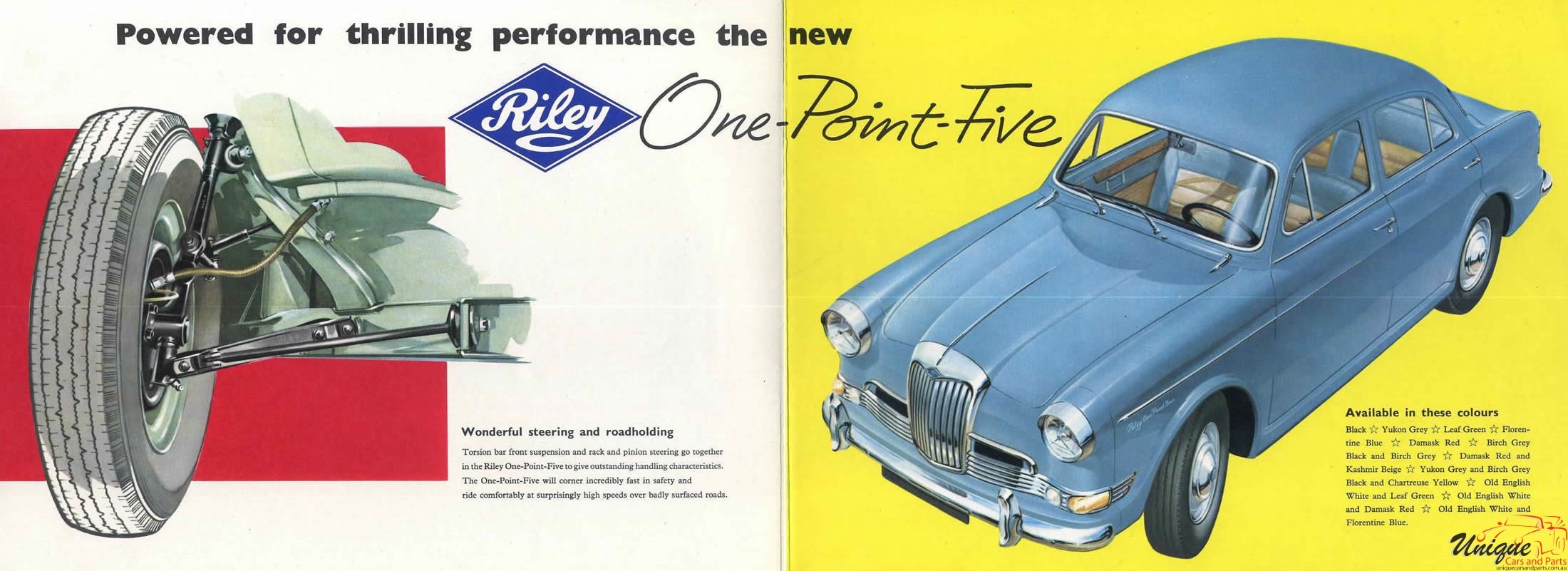1957 Riley One Point Five Brochure Page 8